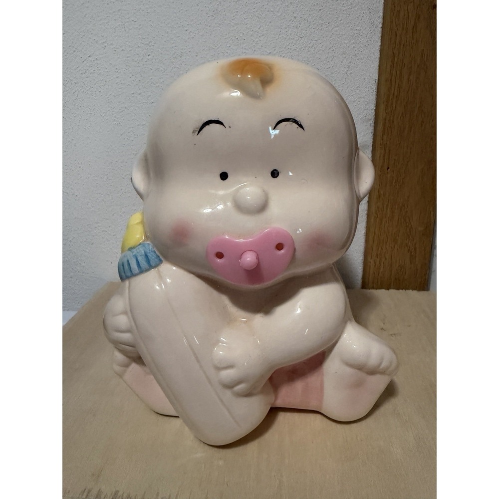 vintage ceramic piggy bank Baby